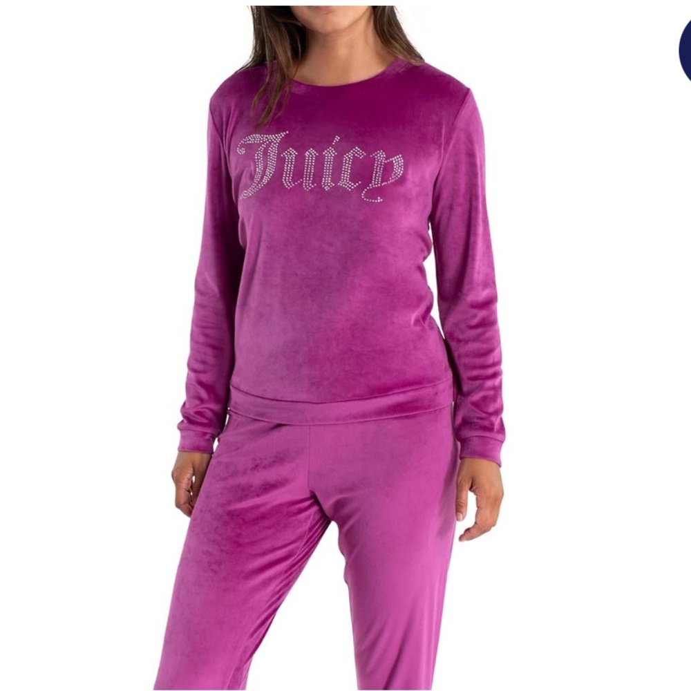 Juicy Couture Pink Velour loungewear- worn a few times